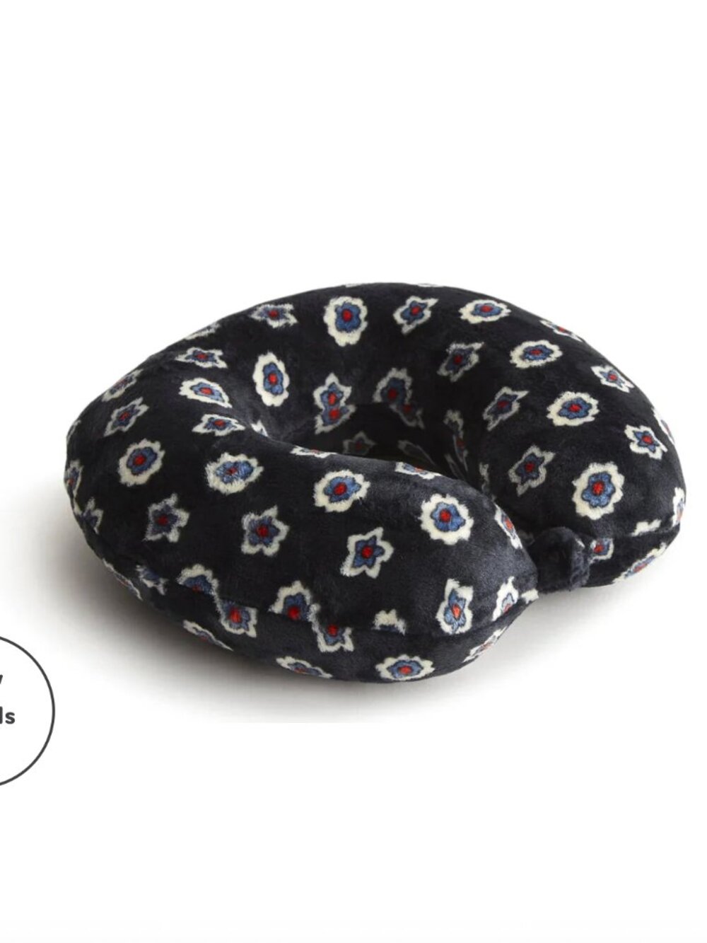 Vera Bradley Plush Travel Set Blanket and Neck Pillow - Mini Flower Dot